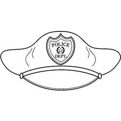 Раскраска: полицейский (Профессии и профессии) #105505 - Бесплатные раскраски для печати