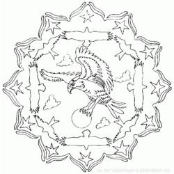 Раскраска: Мандала Животные (мандалы) #22711 - Бесплатные раскраски для печати