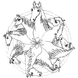 Раскраска: Мандала Животные (мандалы) #22720 - Бесплатные раскраски для печати