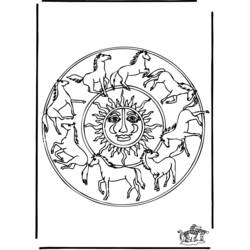 Раскраска: Мандала Животные (мандалы) #22767 - Бесплатные раскраски для печати