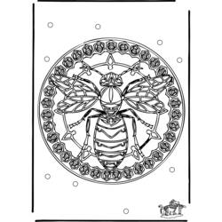 Раскраска: Мандала Животные (мандалы) #22768 - Бесплатные раскраски для печати