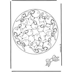 Раскраска: Мандала Животные (мандалы) #22853 - Бесплатные раскраски для печати