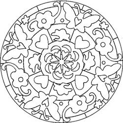 Раскраска: Бабочка Мандалы (мандалы) #117392 - Бесплатные раскраски для печати