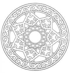 Раскраска: Flocon Mandalas (мандалы) #117607 - Бесплатные раскраски для печати