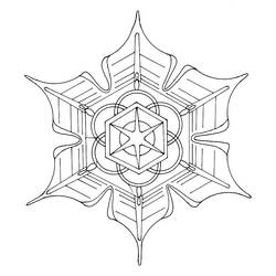 Раскраска: Flocon Mandalas (мандалы) #117609 - Бесплатные раскраски для печати