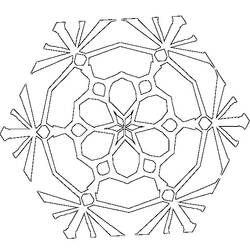 Раскраска: Flocon Mandalas (мандалы) #117679 - Бесплатные раскраски для печати