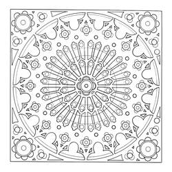Раскраска: Flocon Mandalas (мандалы) #117773 - Бесплатные раскраски для печати