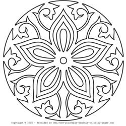 Раскраска: Цветы мандалы (мандалы) #117067 - Бесплатные раскраски для печати