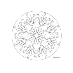 Раскраска: Цветы мандалы (мандалы) #117070 - Бесплатные раскраски для печати