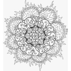 Раскраска: Цветы мандалы (мандалы) #117089 - Бесплатные раскраски для печати