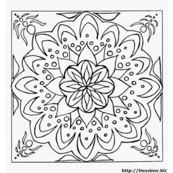 Раскраска: Цветы мандалы (мандалы) #117105 - Бесплатные раскраски для печати