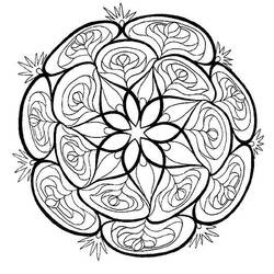 Раскраска: Цветы мандалы (мандалы) #117138 - Бесплатные раскраски для печати