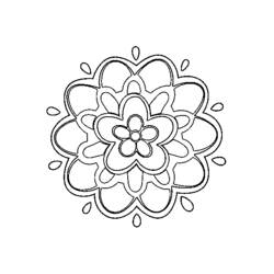 Раскраска: Цветы мандалы (мандалы) #117167 - Бесплатные раскраски для печати