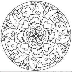 Раскраска: Сердце Мандалы (мандалы) #116688 - Бесплатные раскраски для печати