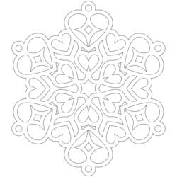 Раскраска: Сердце Мандалы (мандалы) #116701 - Бесплатные раскраски для печати