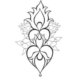 Раскраска: Сердце Мандалы (мандалы) #116702 - Бесплатные раскраски для печати