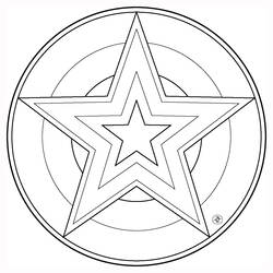 Раскраска: Звездные мандалы (мандалы) #117956 - Бесплатные раскраски для печати