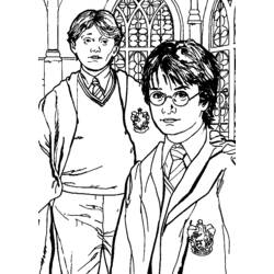 Раскраска: Гарри Поттер (кино) #69546 - Бесплатные раскраски для печати