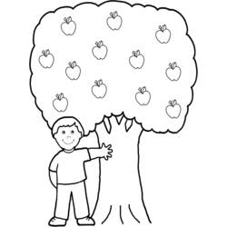Раскраска: яблоко (природа) #163745 - Бесплатные раскраски для печати