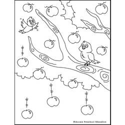 Раскраска: яблоко (природа) #163746 - Бесплатные раскраски для печати