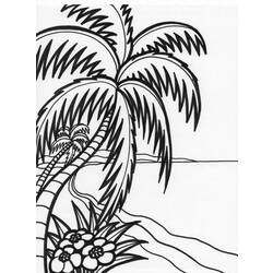 Раскраска: пляж (природа) #159007 - Бесплатные раскраски для печати