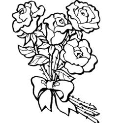 Раскраска: Букет цветов (природа) #160780 - Бесплатные раскраски для печати