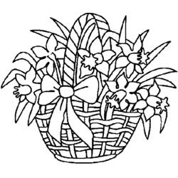 Раскраска: Букет цветов (природа) #160833 - Бесплатные раскраски для печати