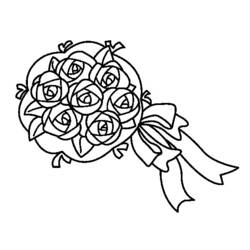 Раскраска: Букет цветов (природа) #160857 - Бесплатные раскраски для печати