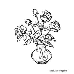 Раскраска: Букет цветов (природа) #160874 - Бесплатные раскраски для печати