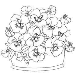Раскраска: Букет цветов (природа) #160924 - Бесплатные раскраски для печати