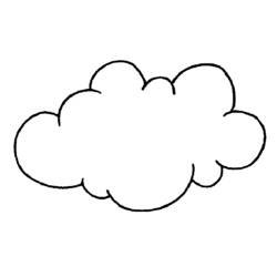 Раскраска: облако (природа) #157301 - Бесплатные раскраски для печати