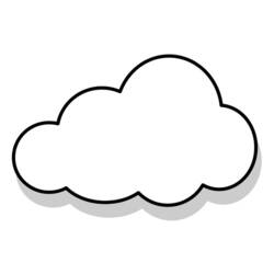Раскраска: облако (природа) #157304 - Бесплатные раскраски для печати
