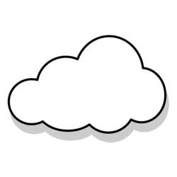 Раскраска: облако (природа) #157309 - Бесплатные раскраски для печати