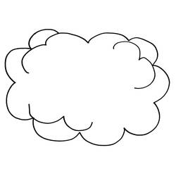 Раскраска: облако (природа) #157318 - Бесплатные раскраски для печати