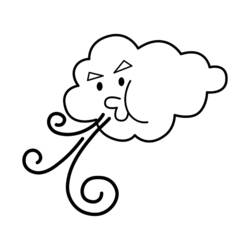 Раскраска: облако (природа) #157322 - Бесплатные раскраски для печати