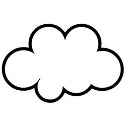 Раскраска: облако (природа) #157366 - Бесплатные раскраски для печати