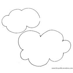 Раскраска: облако (природа) #157388 - Бесплатные раскраски для печати