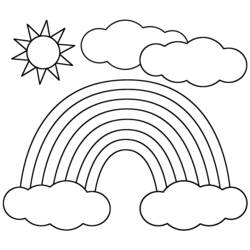 Раскраска: облако (природа) #157526 - Бесплатные раскраски для печати