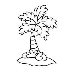 Раскраска: кокосовый (природа) #162125 - Бесплатные раскраски для печати