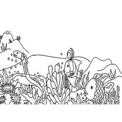 Раскраска: коралловый (природа) #163014 - Бесплатные раскраски для печати