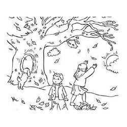 Раскраска: Осенний сезон (природа) #164039 - Бесплатные раскраски для печати