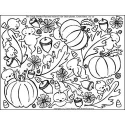 Раскраска: Осенний сезон (природа) #164207 - Бесплатные раскраски для печати