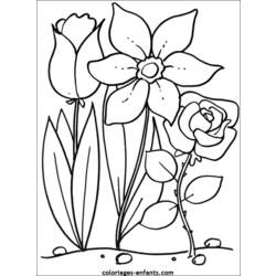 Раскраска: цветы (природа) #154975 - Бесплатные раскраски для печати