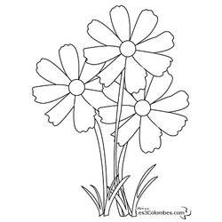Раскраска: цветы (природа) #155003 - Бесплатные раскраски для печати