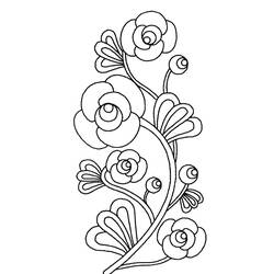 Раскраска: цветы (природа) #155004 - Бесплатные раскраски для печати