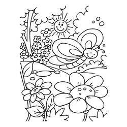 Раскраска: цветы (природа) #155049 - Бесплатные раскраски для печати