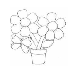 Раскраска: цветы (природа) #155101 - Бесплатные раскраски для печати