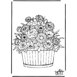 Раскраска: цветы (природа) #155120 - Бесплатные раскраски для печати