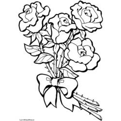 Раскраска: цветы (природа) #155230 - Бесплатные раскраски для печати
