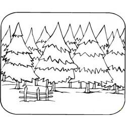 Раскраска: лес (природа) #157012 - Бесплатные раскраски для печати
